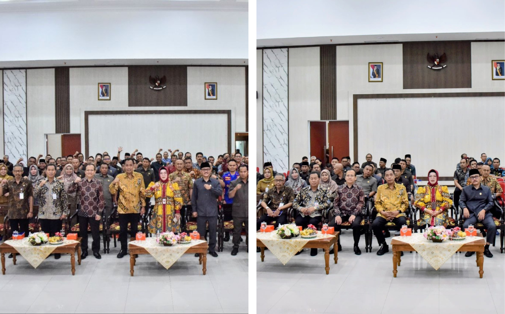 Penyerahan Dokumen Pelaksanaan Anggaran (DPA) OPD TA 2025 oleh Bupati Sukoharjo