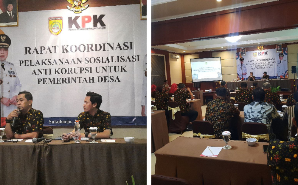 Sosialisasi Antikorupsi pada 23 Calon Desa Antikorupsi