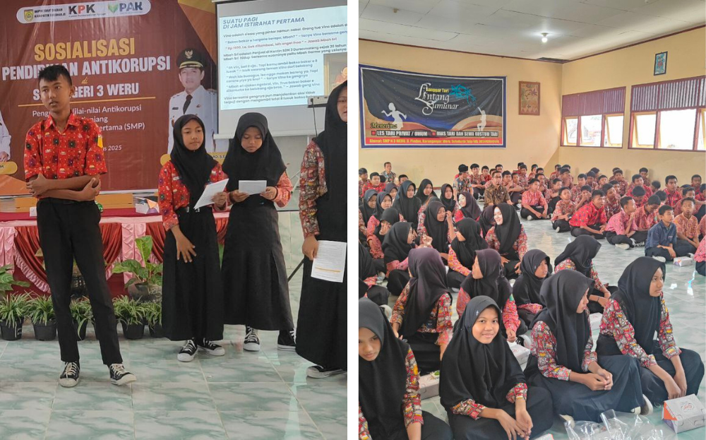 Sosialisasi Pendidikan Antikorupsi pada Satuan Pendidikan Jenjang Sekolah Menengah Pertama (SMP) di Kab. Sukoharjo Tahun 2025