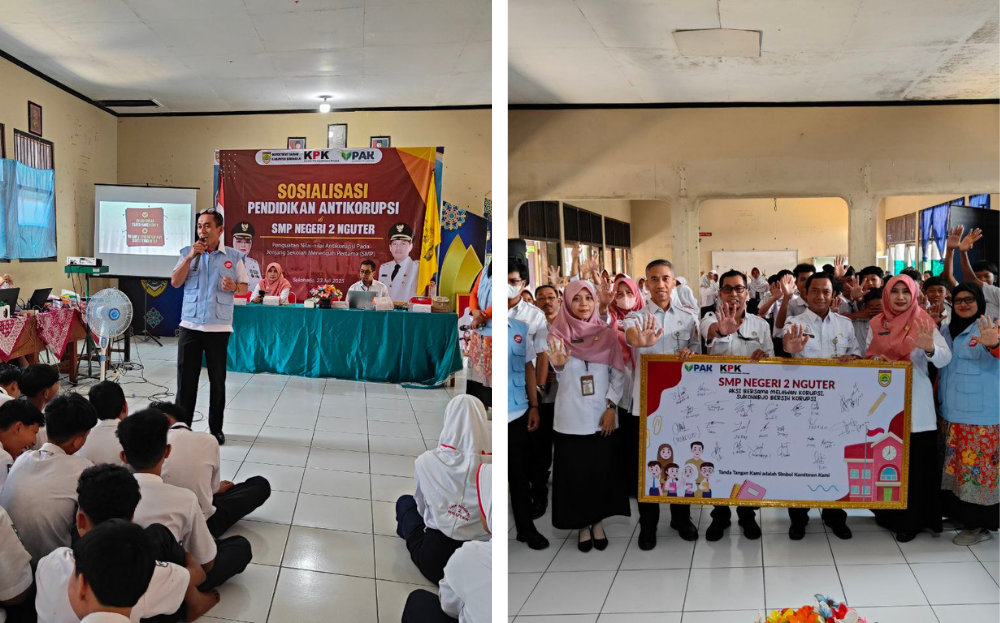 Sosialisasi Pendidikan Antikorupsi pada Satuan Pendidikan jenjang Sekolah Menengah Pertama (SMP) di Kabupaten Sukoharjo Tahun 2025