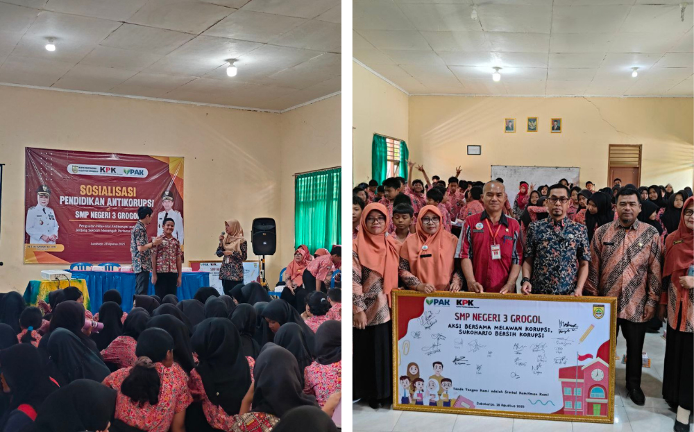Sosialisasi Pendidikan Anti Korupsi pada Satuan Pendidikan jenjang SMP Tahun 2025