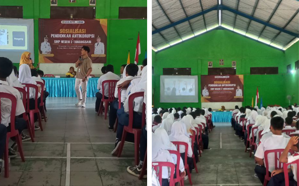 Sosialisasi Pendidikan Antikorupsi di SMP N 2 Tawangsari