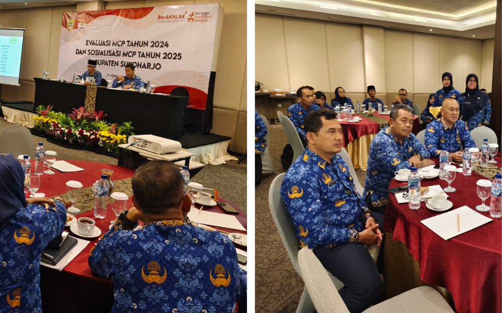 Rapat Evaluasi MCP-KPK dan SPI Tahun 2024 serta Persiapan  MCP-KPK Tahun 2025  Kabupaten Sukoharjo