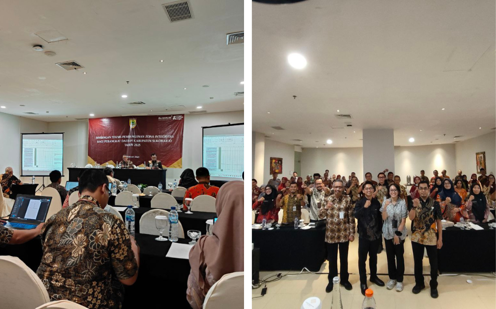 Bimbingan Teknis Pembangunan Zona Integritas bersama Perangkat Daerah yang dicanangkan sebagai Unit Kerja Integritas Kabupaten Sukoharjo Tahun 2025