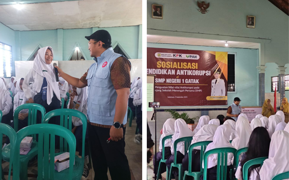 Sosialisasi Pendidikan Antikorupsi di SMP N 1 Gatak