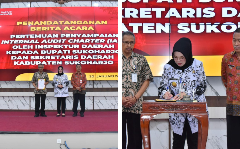 Penandatanganan Berita Acara Pertemuan Penyampaian Internal Audit Charter (IAC)