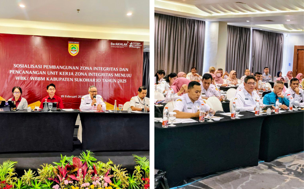 Sosialisasi Pembangunan Zona Integritas dan Pencanangan Unit Kerja Zona Integritas Menuju WBK/WBBM Kabupaten Sukoharjo Tahun 2025