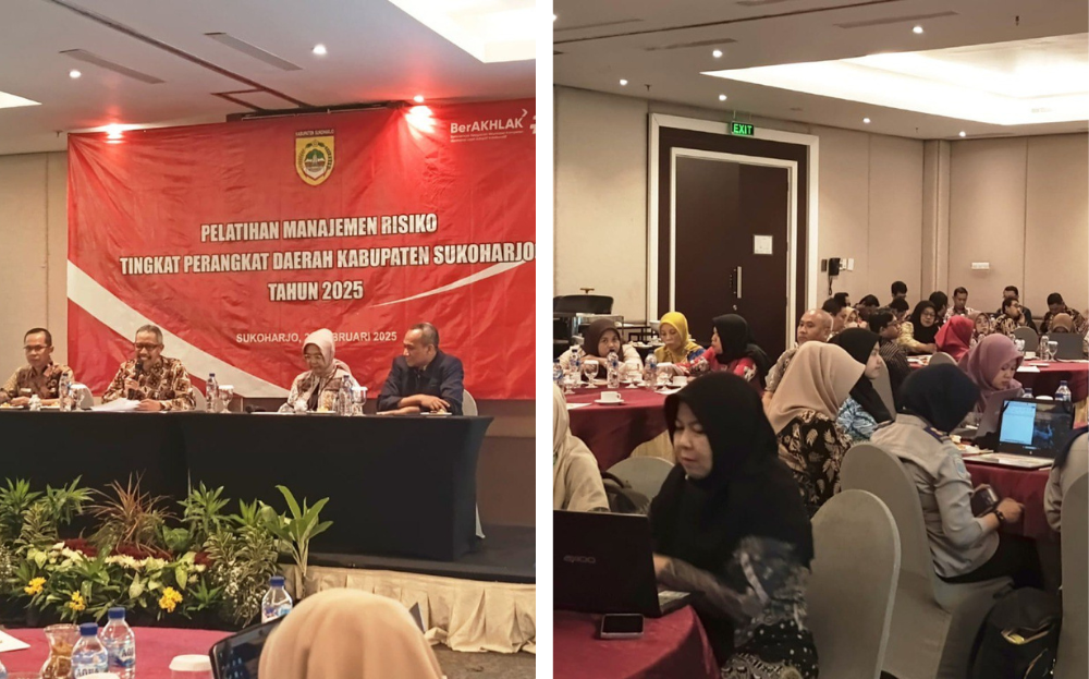 Pelatihan Manajemen Risiko Tingkat Perangkat Daerah Kabupaten Sukoharjo Tahun 2025