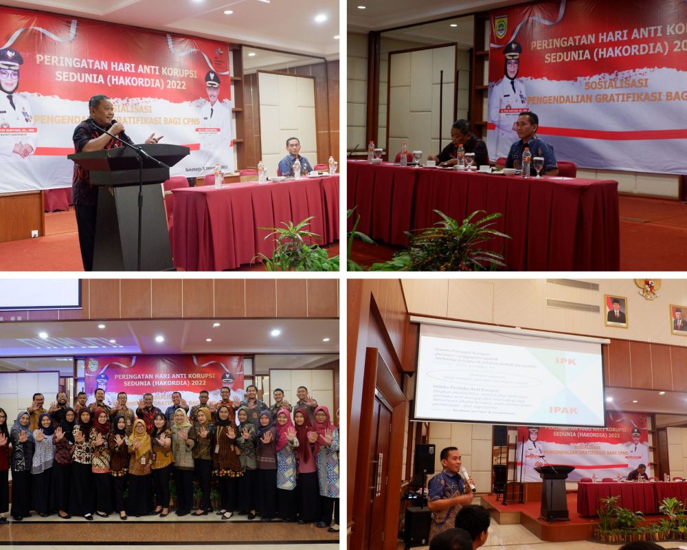 Sosialisasi Pengendalian Gratifikasi Dalam Rangka Peringatan Hakordia Tahun 2022