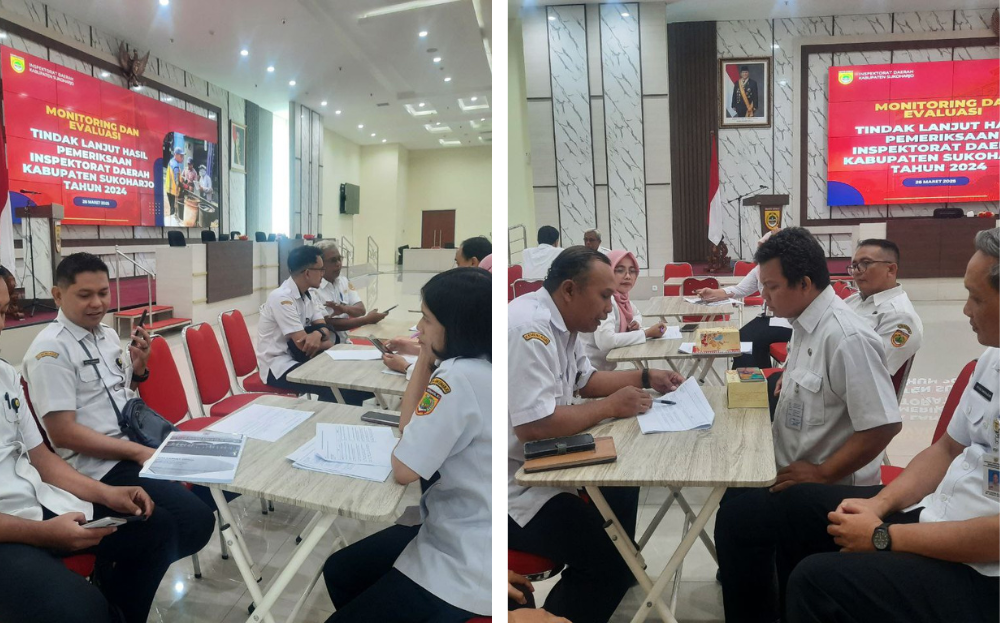 Desk Monitoring dan Evaluasi Tindak Lanjut Hasil Pemeriksaan Inspektorat Daerah Kab. Sukoharjo Tahun 2024