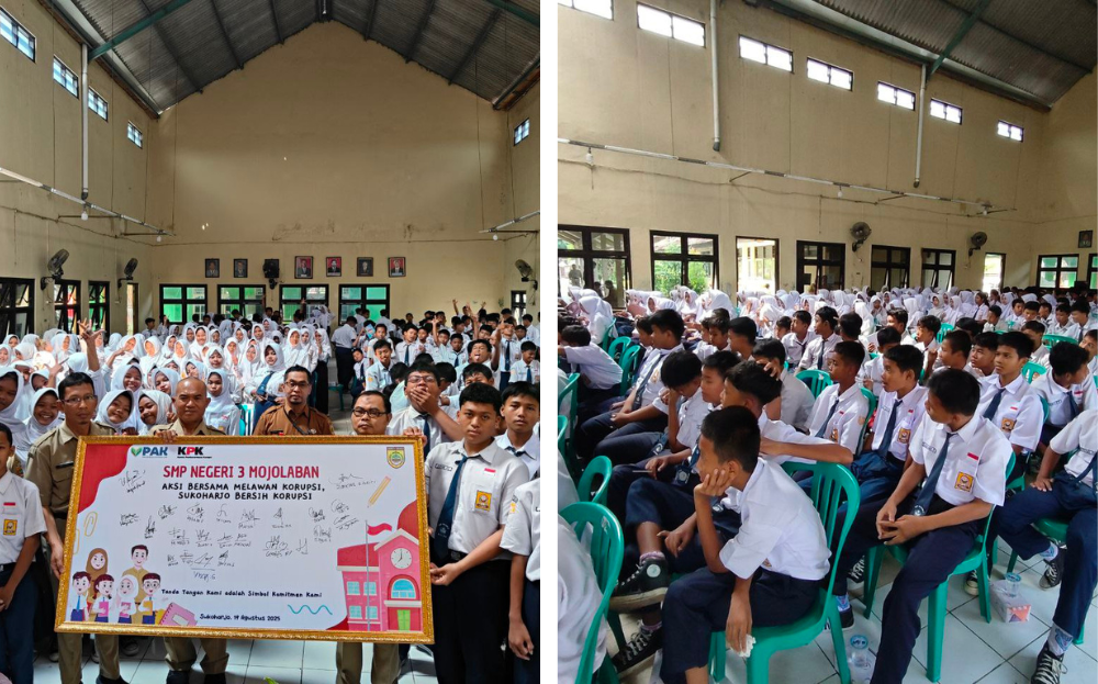 Sosialisasi Pendidikan Antikorupsi untuk Satuan Pendidikan jenjang SMP di Kabupaten Sukoharjo Tahun 2025