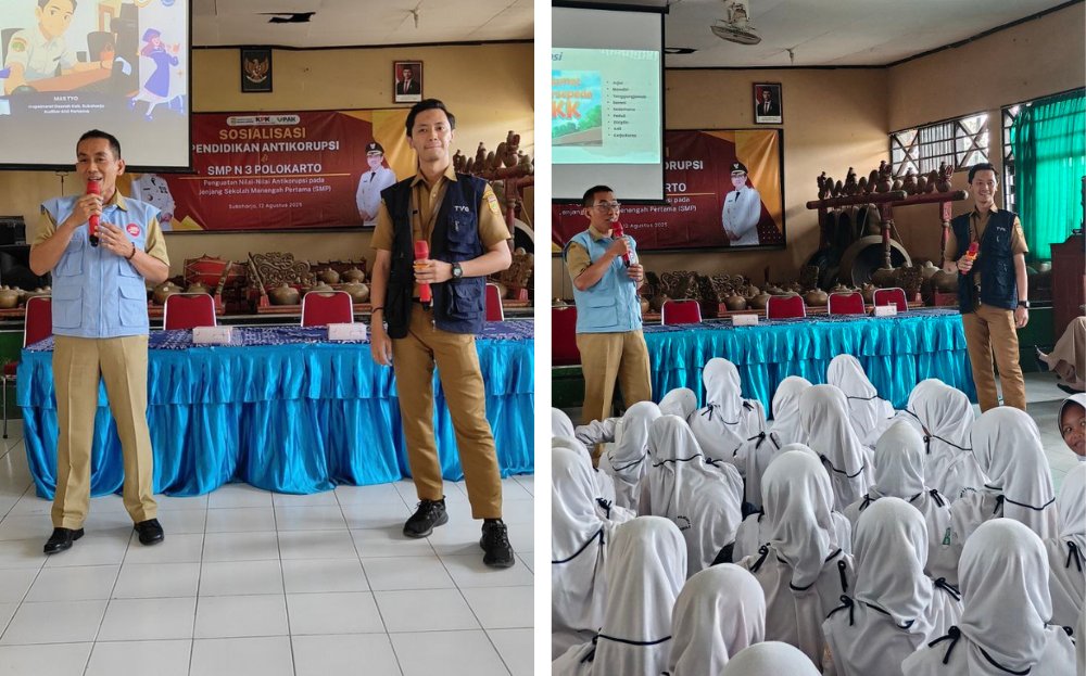 Sosialisasi Pendidikan Antikorupsi untuk Satuan Pendidikan jenjang SMP di Kabupaten Sukoharjo Tahun 2025